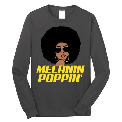 Melanin Poppin Proud African Pride Long Sleeve Shirt