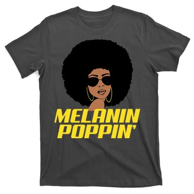 Melanin Poppin Proud African Pride T-Shirt