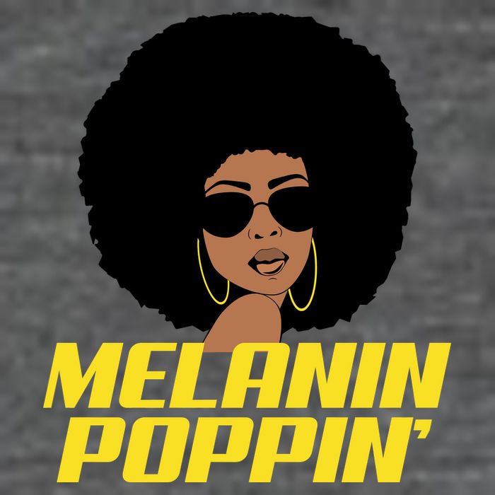 Melanin Poppin Proud African Pride T-Shirt