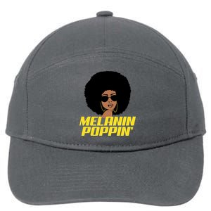 Melanin Poppin Proud African Pride 7-Panel Snapback Hat