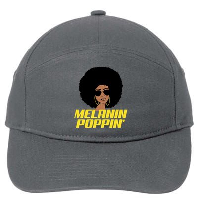 Melanin Poppin Proud African Pride 7-Panel Snapback Hat