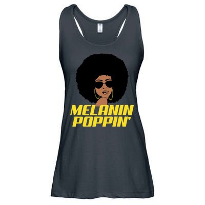 Melanin Poppin Proud African Pride Ladies Essential Flowy Tank