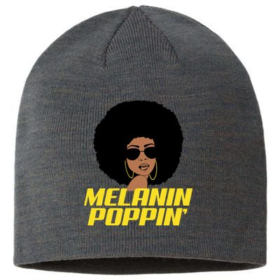 Melanin Poppin Proud African Pride Sustainable Beanie