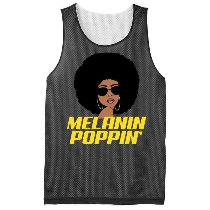 Melanin Poppin Proud African Pride Mesh Reversible Basketball Jersey Tank