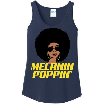 Melanin Poppin Proud African Pride Ladies Essential Tank