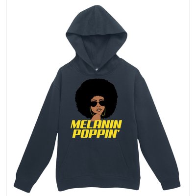 Melanin Poppin Proud African Pride Urban Pullover Hoodie