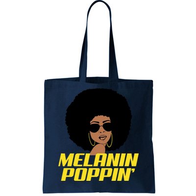 Melanin Poppin Proud African Pride Tote Bag