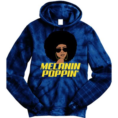 Melanin Poppin Proud African Pride Tie Dye Hoodie