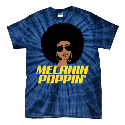 Melanin Poppin Proud African Pride Tie-Dye T-Shirt