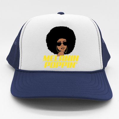 Melanin Poppin Proud African Pride Trucker Hat