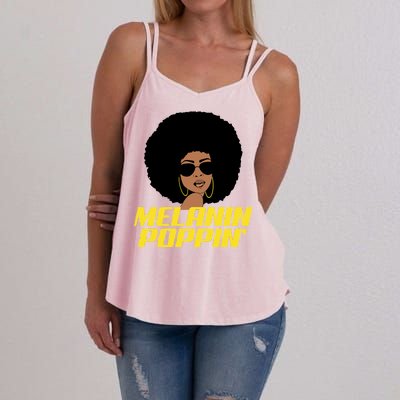 Melanin Poppin Proud African Pride Women's Strappy Tank