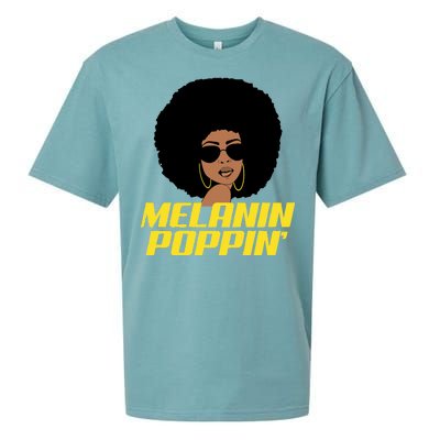 Melanin Poppin Proud African Pride Sueded Cloud Jersey T-Shirt