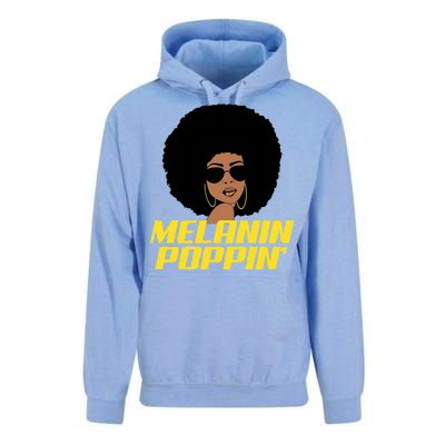 Melanin Poppin Proud African Pride Unisex Surf Hoodie