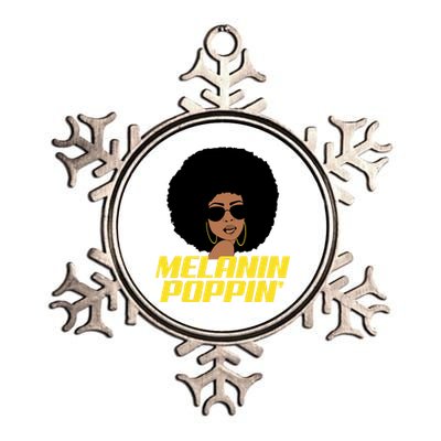 Melanin Poppin Proud African Pride Metallic Star Ornament