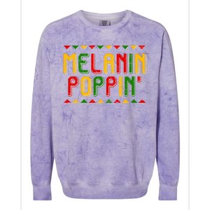 Melanin Poppin' Traditional Colors Colorblast Crewneck Sweatshirt