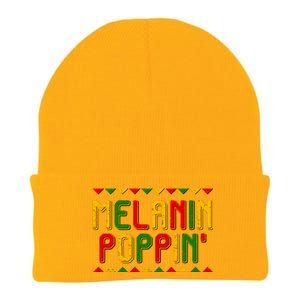 Melanin Poppin' Traditional Colors Knit Cap Winter Beanie