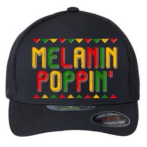 Melanin Poppin' Traditional Colors Flexfit Unipanel Trucker Cap