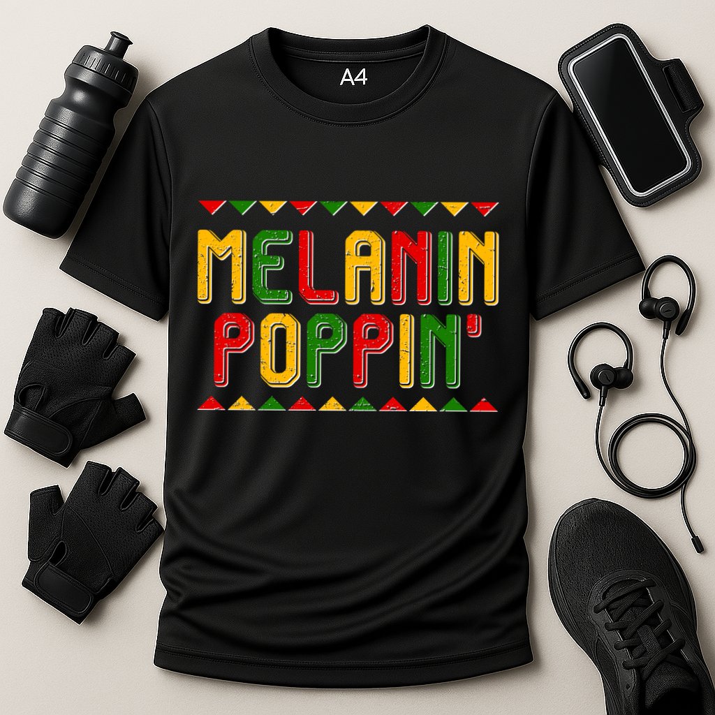 Melanin Poppin' Traditional Colors Cooling Performance Crew T-Shirt