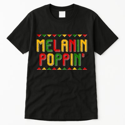 Melanin Poppin' Traditional Colors Tall T-Shirt