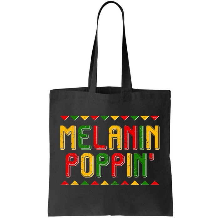 Melanin Poppin' Traditional Colors Tote Bag