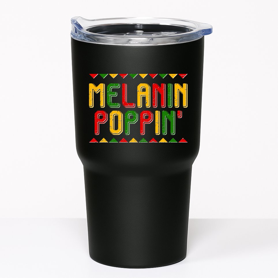 Melanin Poppin' Traditional Colors Tumbler