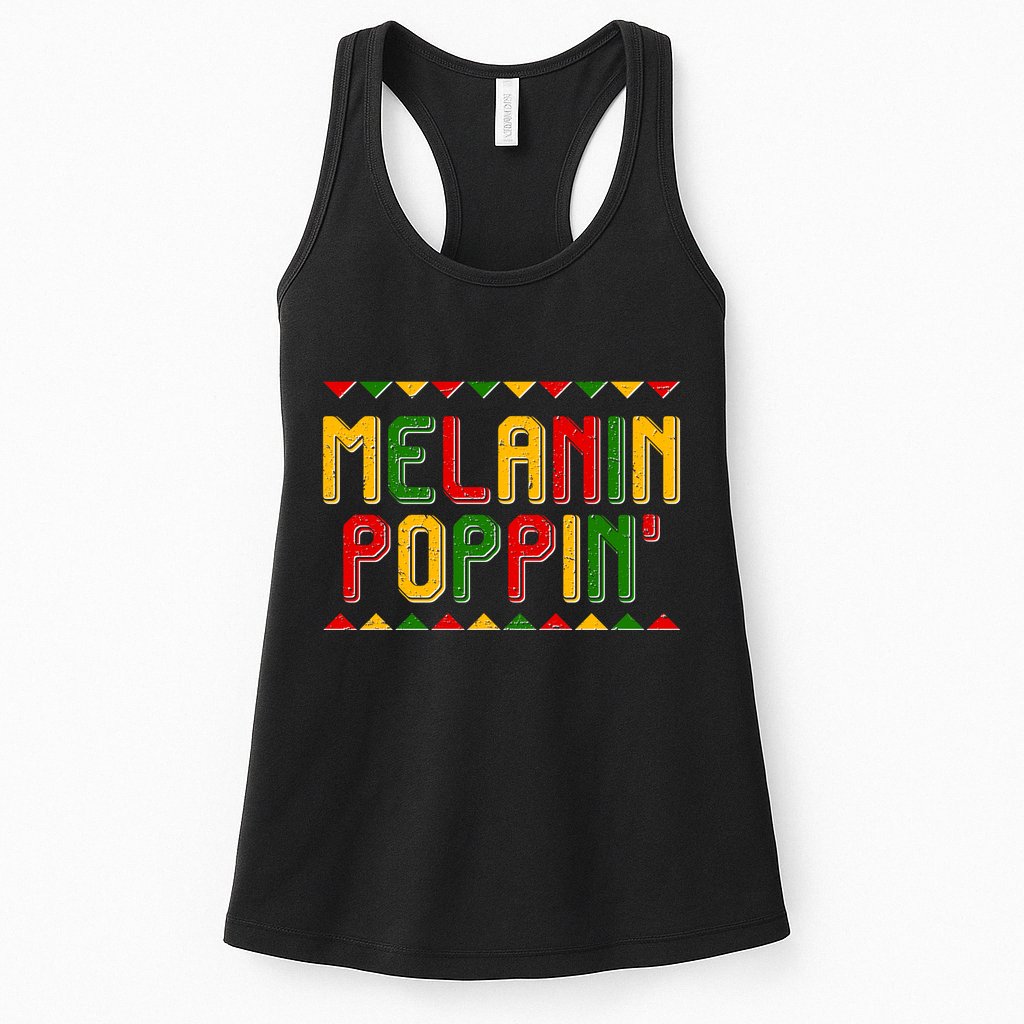 Melanin Poppin' Traditional Colors Womens Tank Top