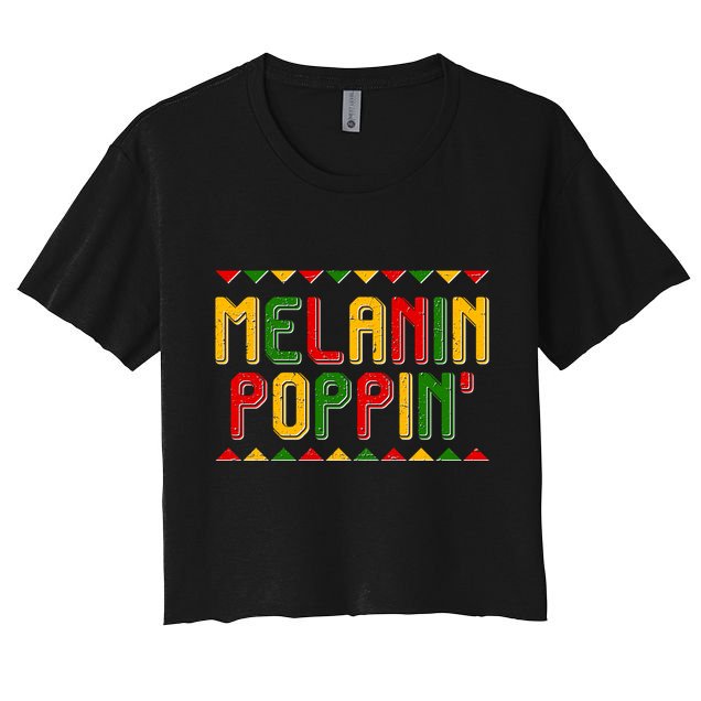 Melanin Poppin' Traditional Colors Crop Top
