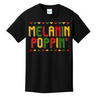 Melanin Poppin' Traditional Colors Kids T-Shirt