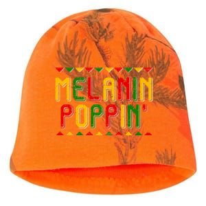 Melanin Poppin' Traditional Colors Kati - Camo Knit Beanie