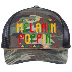 Melanin Poppin' Traditional Colors Retro Rope Trucker Hat Cap