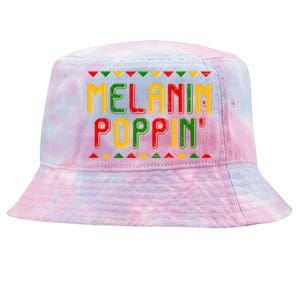 Melanin Poppin' Traditional Colors Tie-Dyed Bucket Hat