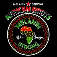 Melanin Strong African Roots Emblem Cooling Performance Crew T-Shirt