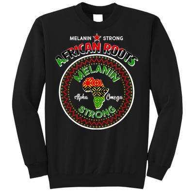 Melanin Strong African Roots Emblem Sweatshirt