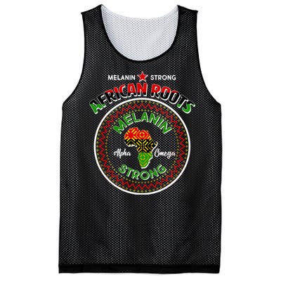 Melanin Strong African Roots Emblem Mesh Reversible Basketball Jersey Tank