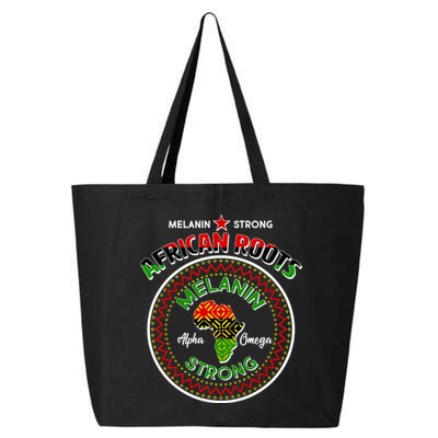 Melanin Strong African Roots Emblem 25L Jumbo Tote
