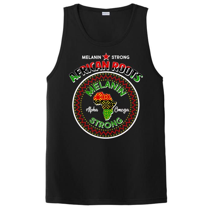 Melanin Strong African Roots Emblem PosiCharge Competitor Tank