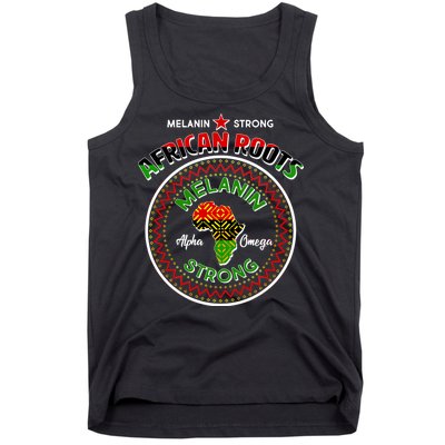 Melanin Strong African Roots Emblem Tank Top