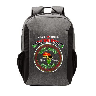 Melanin Strong African Roots Emblem Vector Backpack