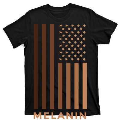 Melanin USA Flag T-Shirt