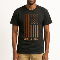 Melanin USA Flag Tall T-Shirt