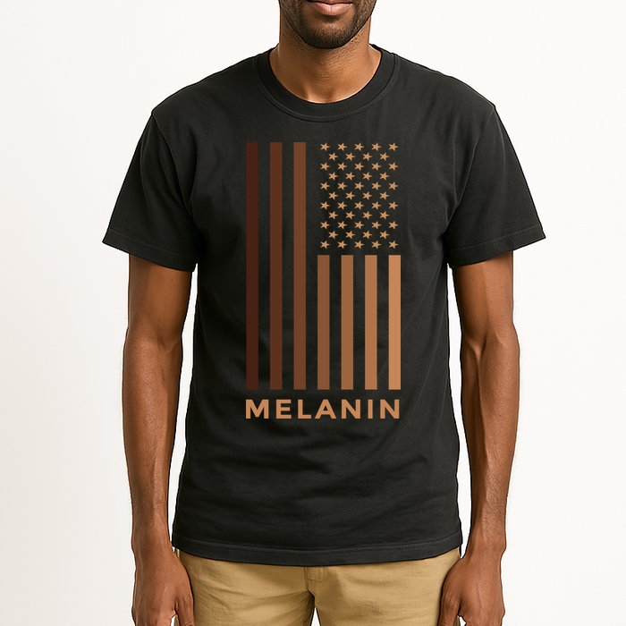 Melanin USA Flag Tall T-Shirt