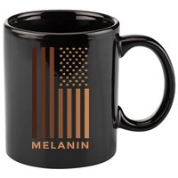 Melanin USA Flag 11oz C Handle Ceramic Mug