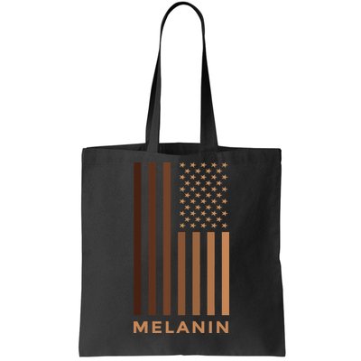 Melanin USA Flag Tote Bag