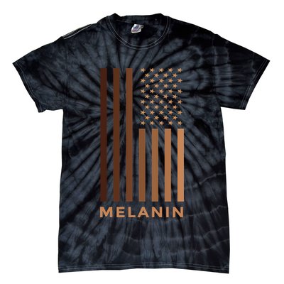 Melanin USA Flag Tie-Dye T-Shirt