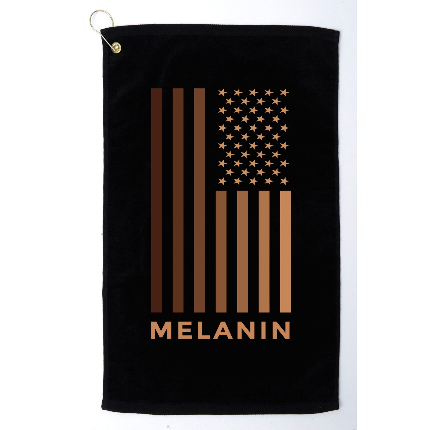 Melanin USA Flag Golf Towel