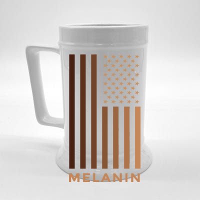 Melanin USA Flag Beer Stein