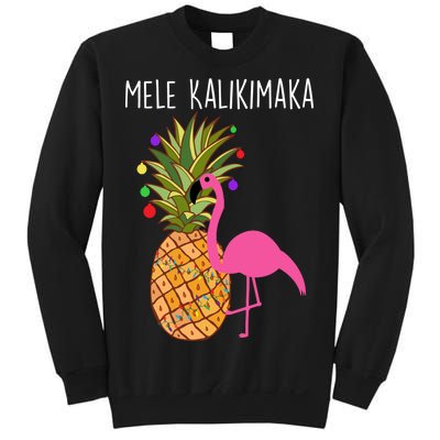 Mele Kalikimaka Flamingo Christmas Sweatshirt