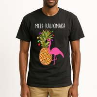 Mele Kalikimaka Flamingo Christmas Tall T-Shirt