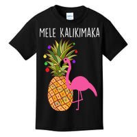 Mele Kalikimaka Flamingo Christmas Kids T-Shirt