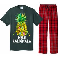 Mele Kalikimaka Pineapple Christmas lights Pajama Set